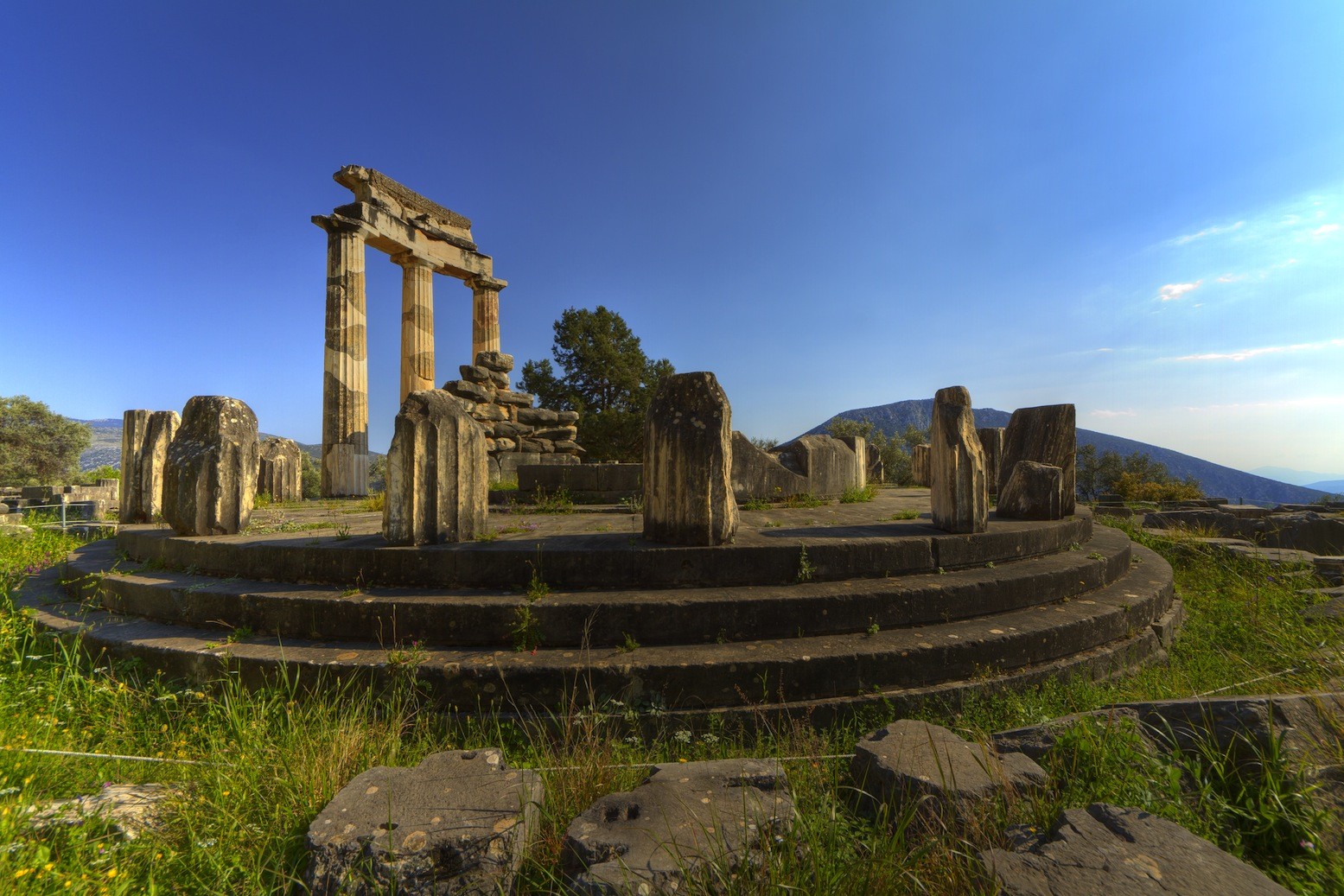 Temple of Poseidon in Cape Sounion in Greece
