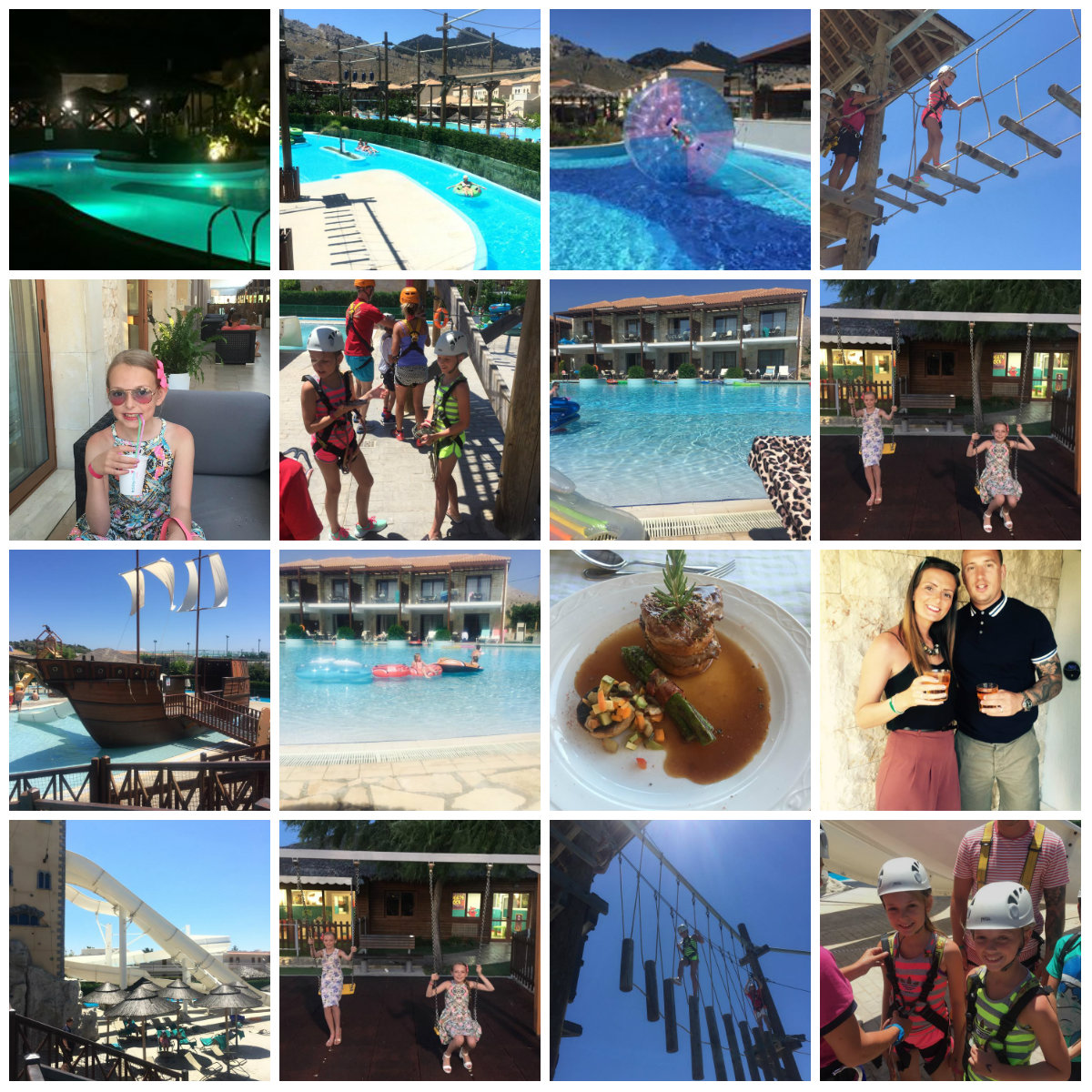 Different images from the Holiday Village.