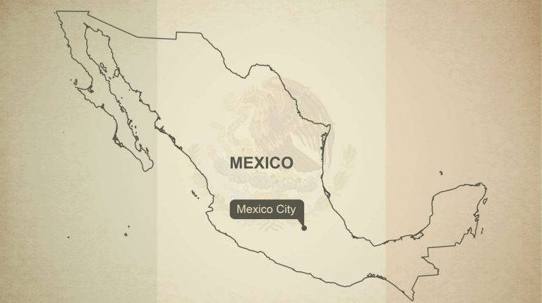 Mexico map outline