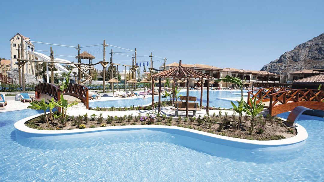 Pool area at Holiday Village Atlantica Rhodes