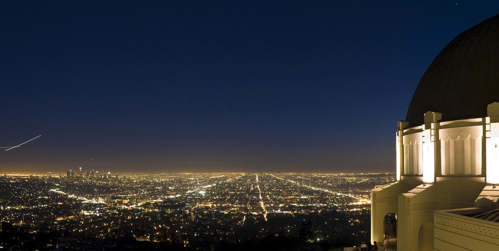 Griffith Observatory views at night