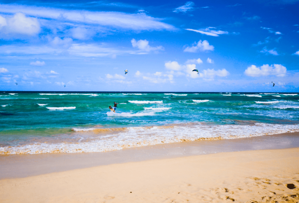 Keen windsurfers on Sal beach